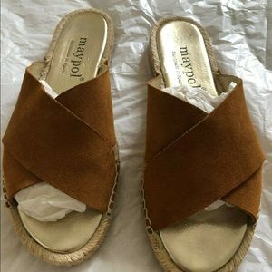 Maypol Ladies Spanish Suede Slides